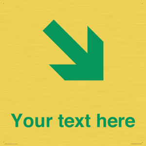 Custom Safe Condition inverse: Green Down right arrow